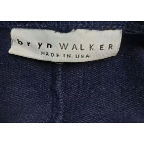 BRYN WALKER DRESS SIZE M BLUE HINT OF BLACK LONG SLEEVES SIRO RAYON USA - Picture 5 of 8